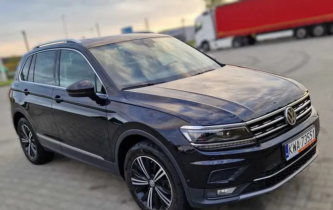 małopolskie Volkswagen Tiguan cena 140000 przebieg: 98000, rok produkcji 2019 z Tychowo
